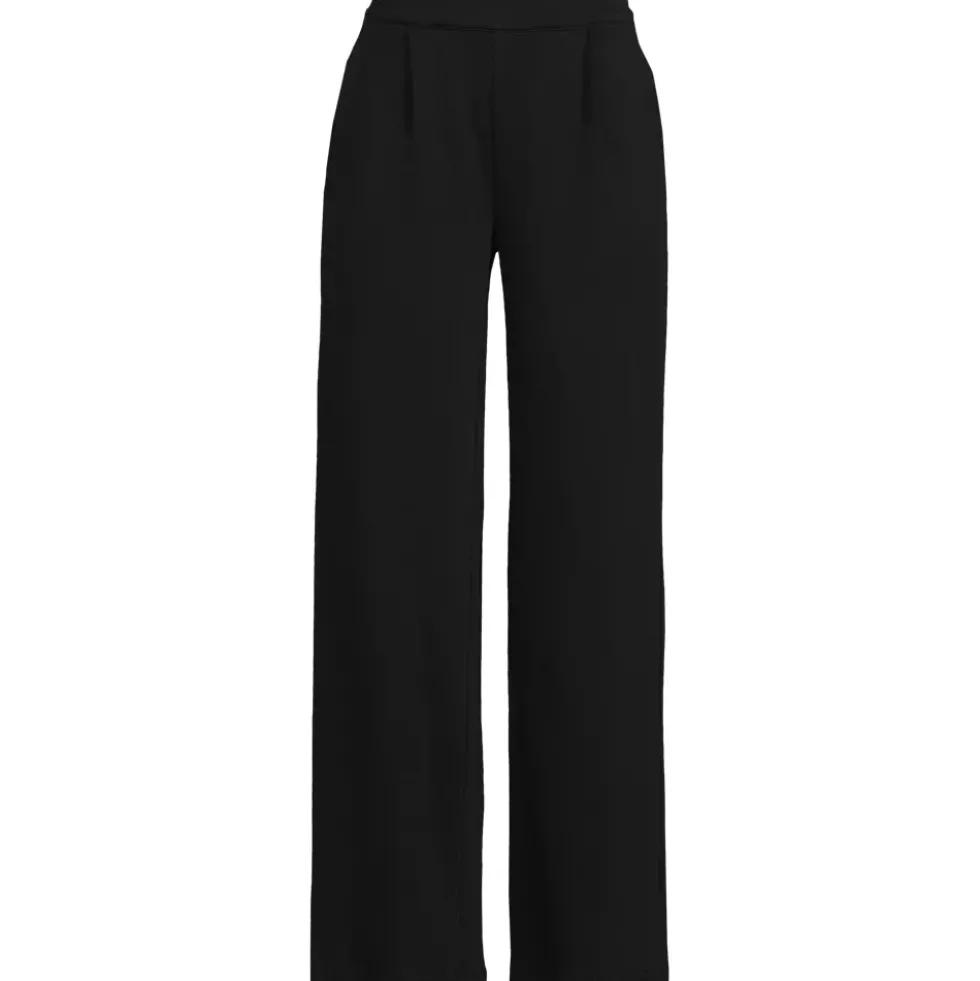 Women's Sport Knit High Rise Pleated Wide Leg Pants