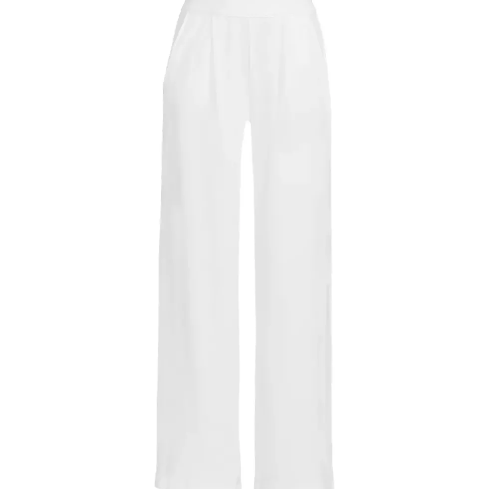 Women's Sport Knit High Rise Pleated Wide Leg Pants