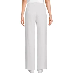 Women's Sport Knit High Rise Pleated Wide Leg Pants