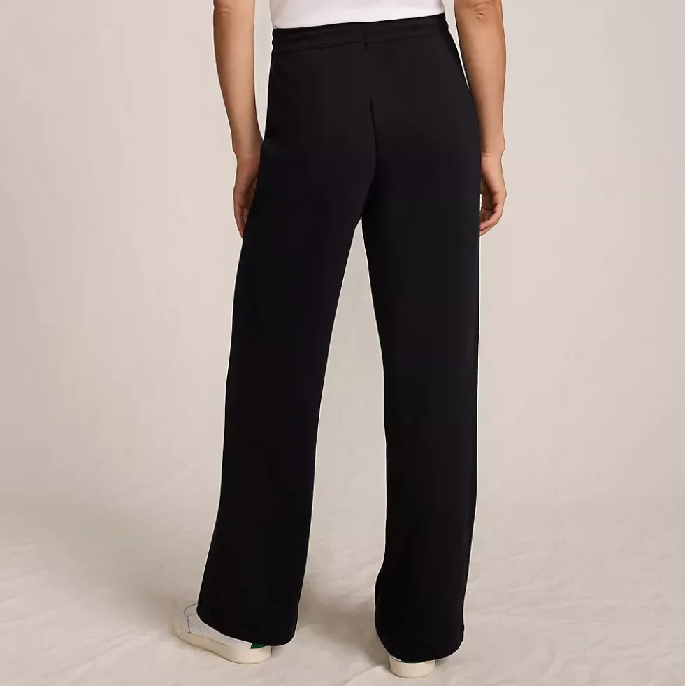 Women's Sport Knit High Rise Pull On Relaxed Straight Leg Pants