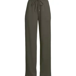 Women's Sport Knit High Rise Pull On Relaxed Straight Leg Pants