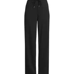 Women's Sport Knit High Rise Pull On Relaxed Straight Leg Pants