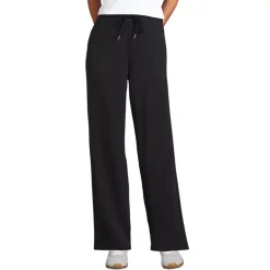 Women's Sport Knit High Rise Pull On Relaxed Straight Leg Pants