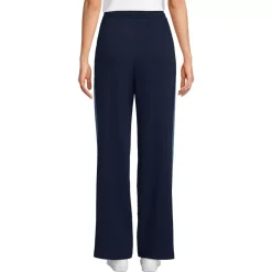 Women's Sport Knit High Rise Relaxed Straight Leg Side Stripe Pants