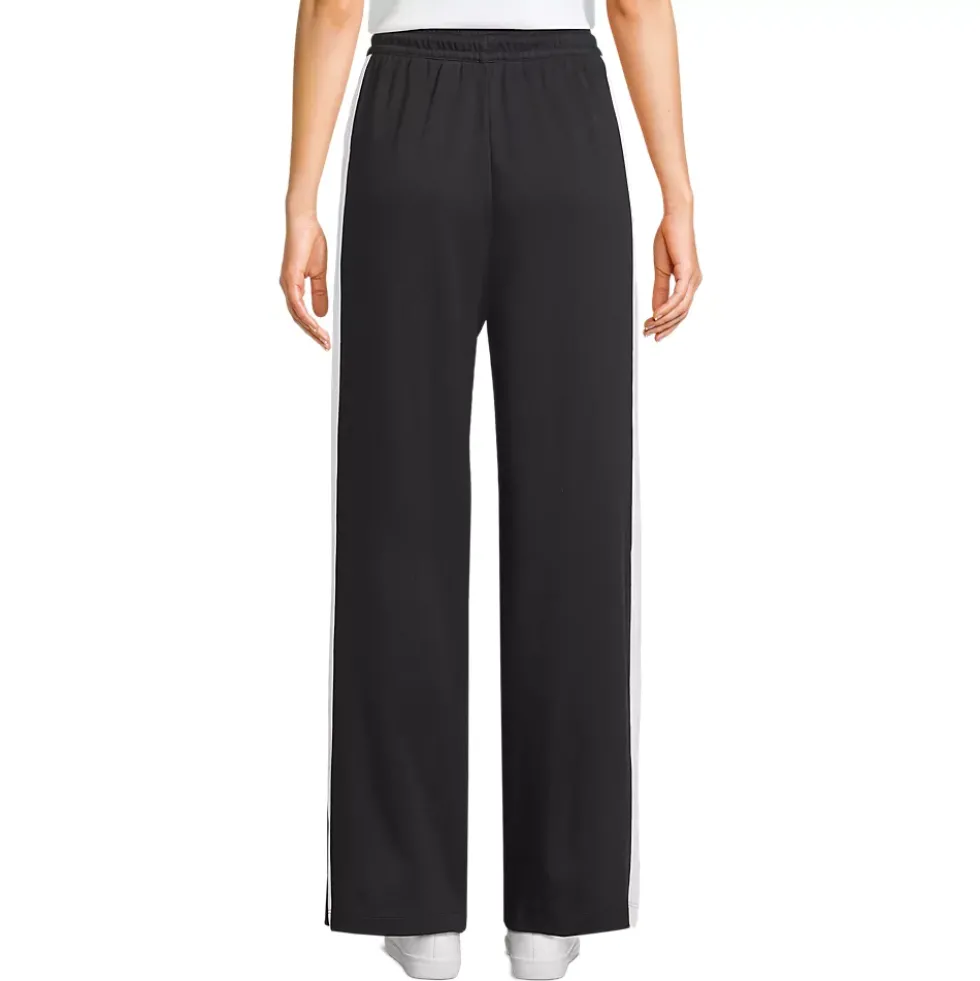 Women's Sport Knit High Rise Relaxed Straight Leg Side Stripe Pants