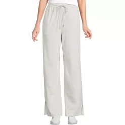 Women's Sport Knit High Rise Relaxed Straight Leg Side Stripe Pants