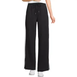 Women's Sport Knit High Rise Relaxed Straight Leg Side Stripe Pants