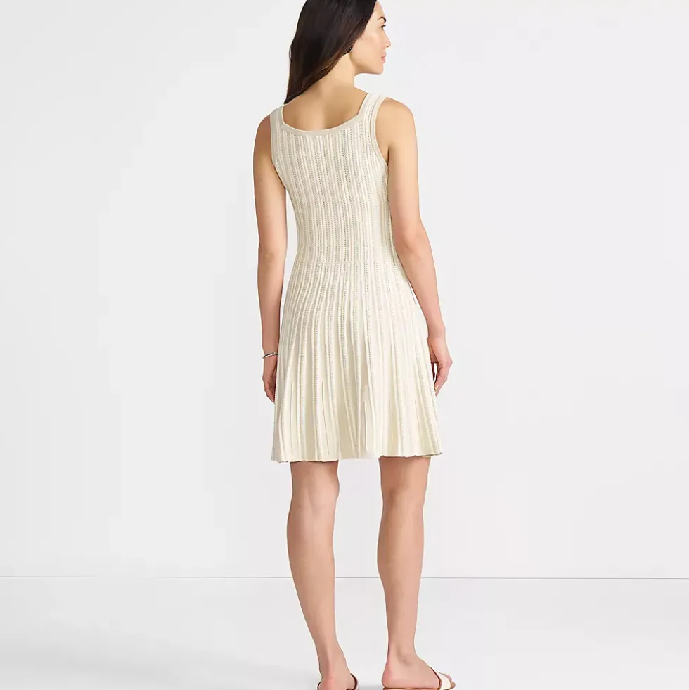 Women's Square Neck Above Knee Sweater Dress