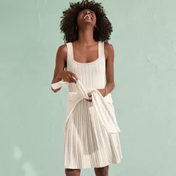 Women's Square Neck Above Knee Sweater Dress