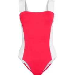 Women's Square Neck High Leg One Piece Swimsuit