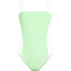 Women's Square Neck High Leg One Piece Swimsuit