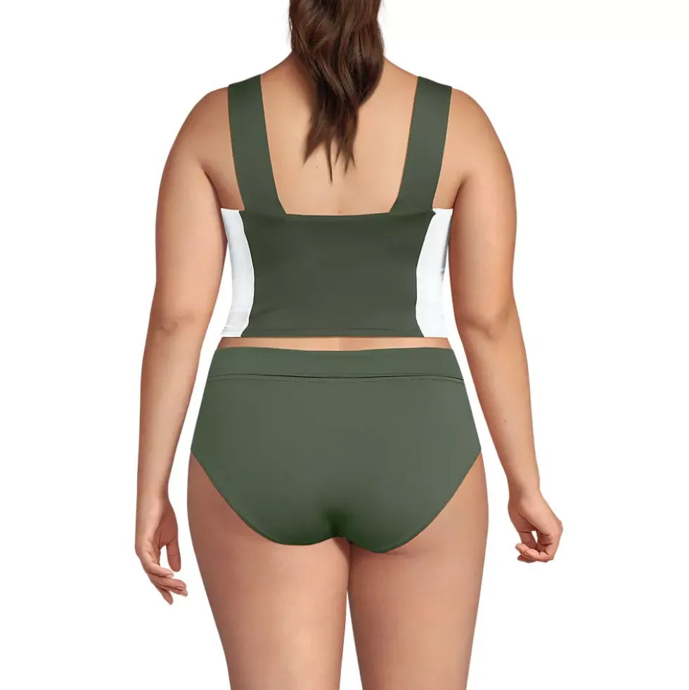 Women's Square Neck Midkini Top