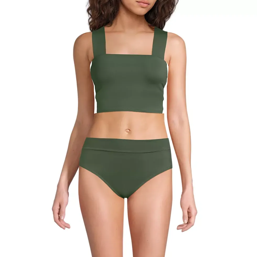 Women's Square Neck Midkini Top