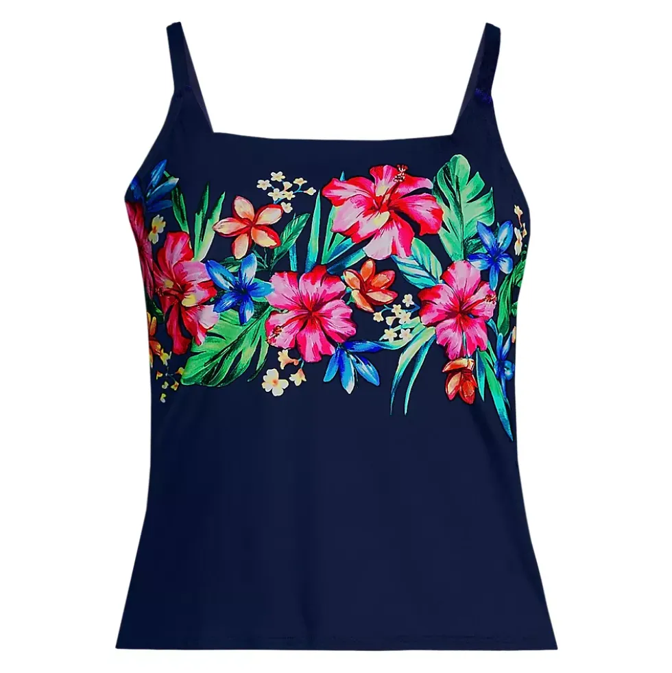 Women's Square Neck Tankini Swimsuit Top
