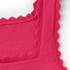 Women's Square Neck Tank Sweater - Set Top