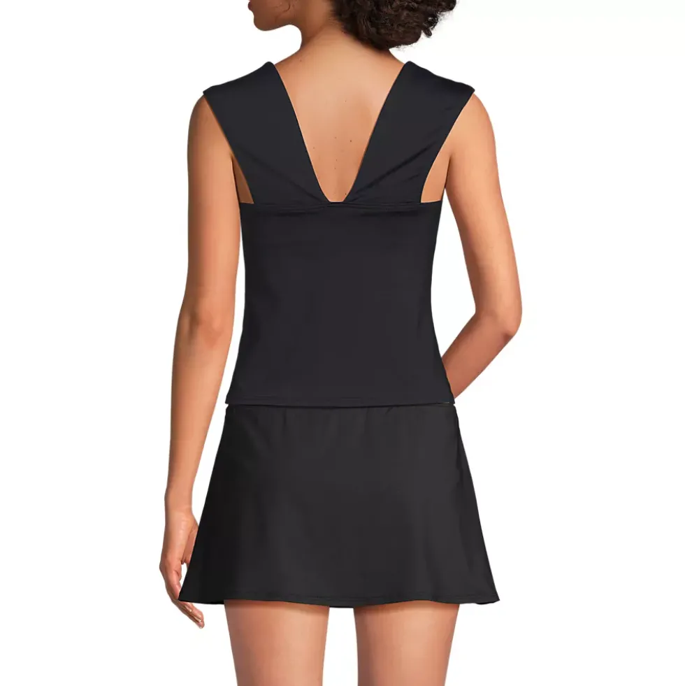 Women's Square Neck Underwire Tankini Top