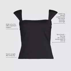 Women's Square Neck Underwire Tankini Top