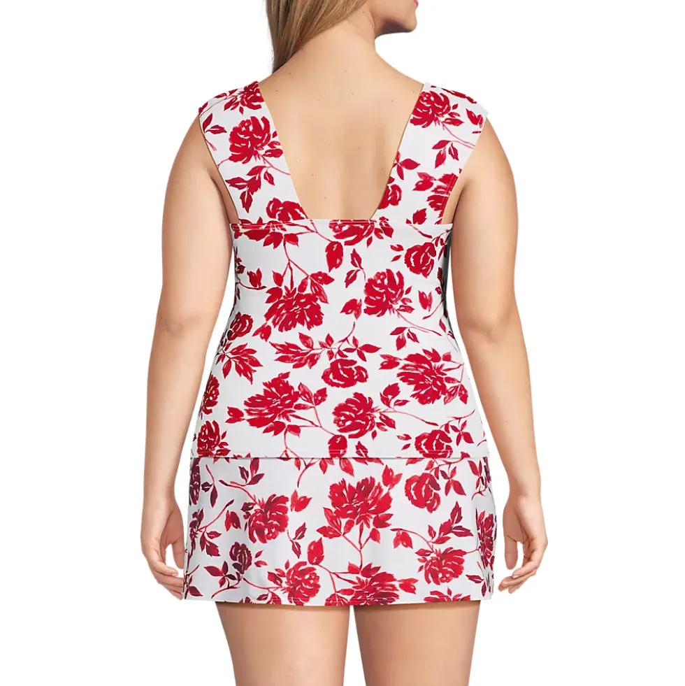 Women's Square Neck Underwire Tankini Top