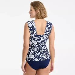 Women's Square Neck Underwire Tankini Top