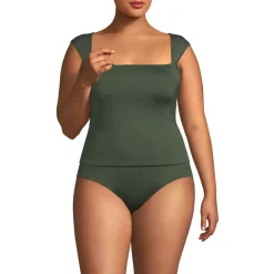 Women's Square Neck Underwire Tankini Top
