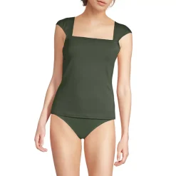 Women's Square Neck Underwire Tankini Top