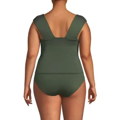 Women's Square Neck Underwire Tankini Top