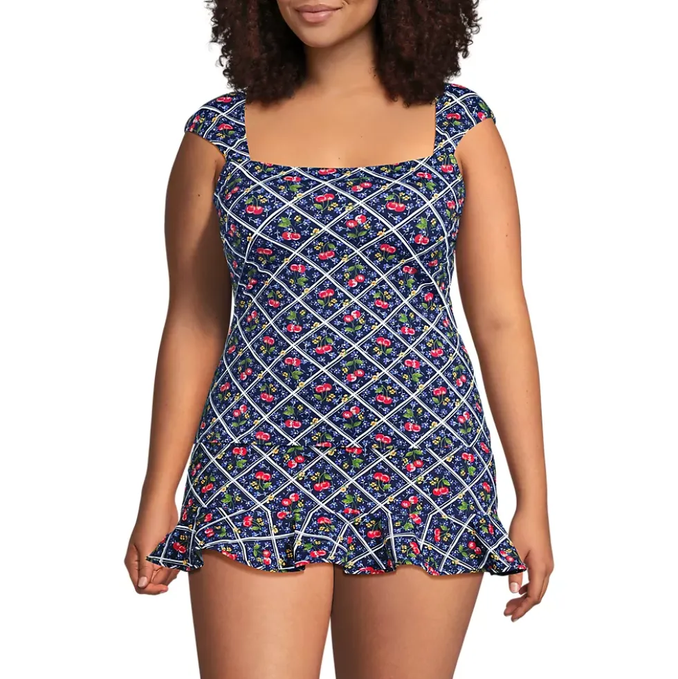 Women's Square Neck Underwire Tankini Top