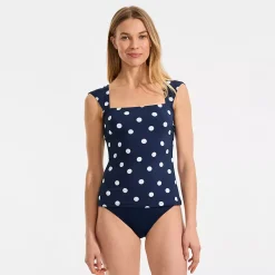 Women's Square Neck Underwire Tankini Top