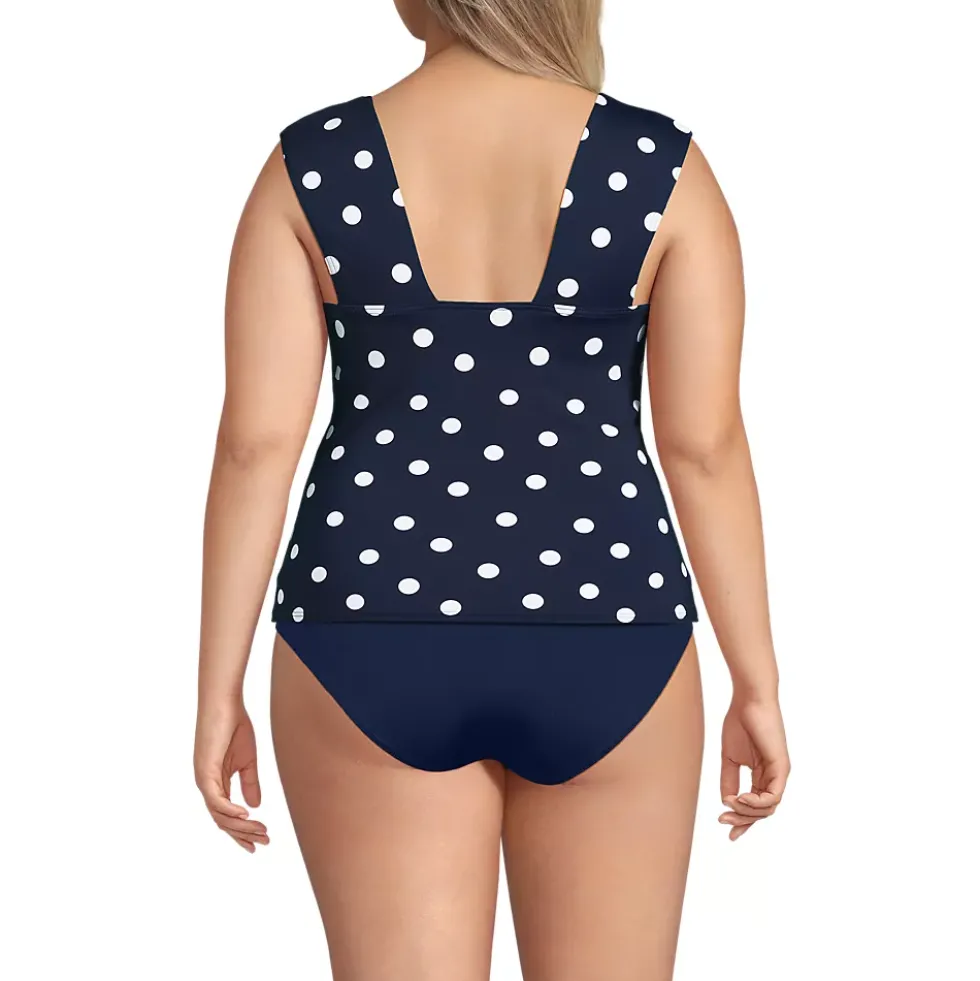 Women's Square Neck Underwire Tankini Top