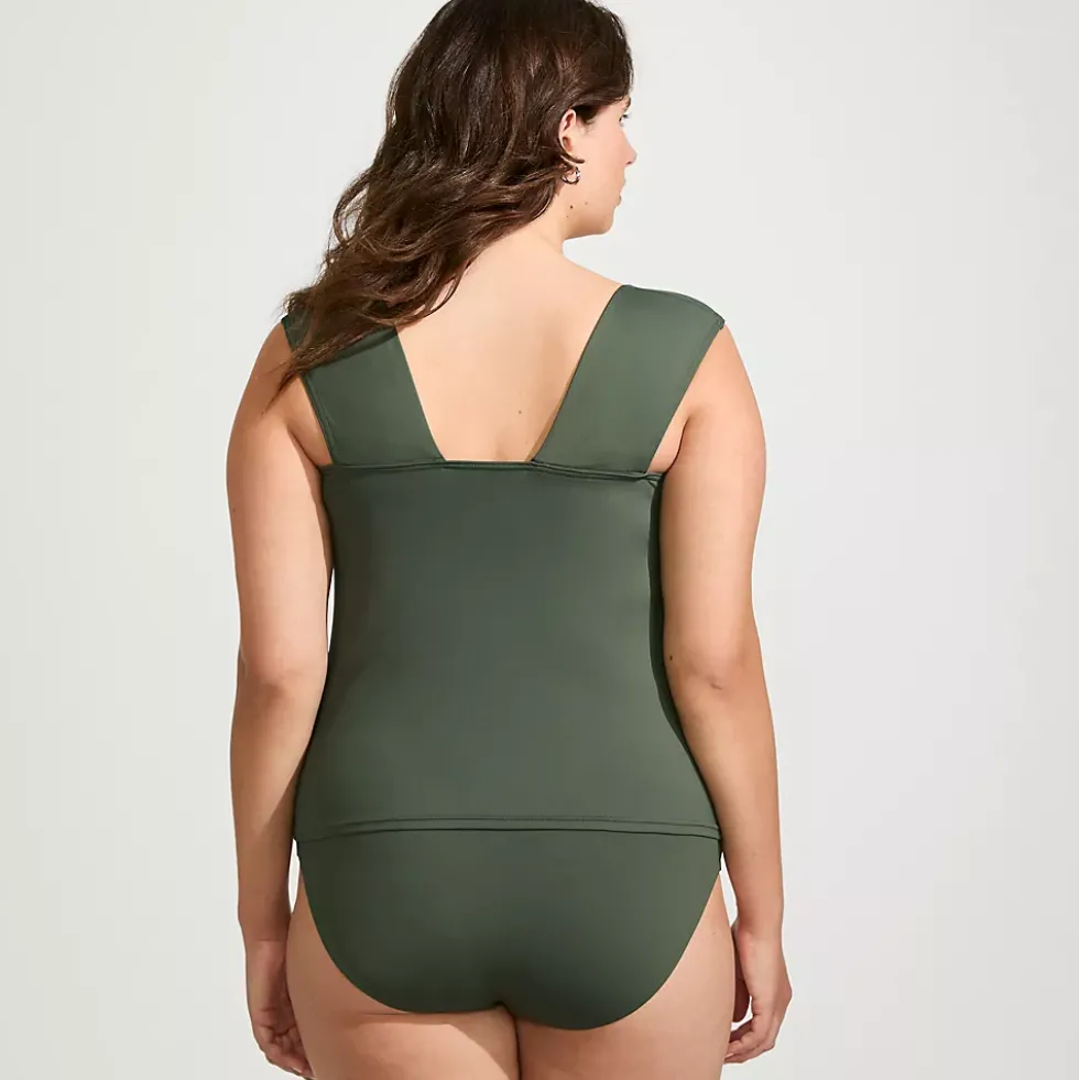Women's Square Neck Underwire Tankini Top