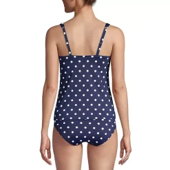 Women's Square Neck Underwire Tankini Swimsuit Top