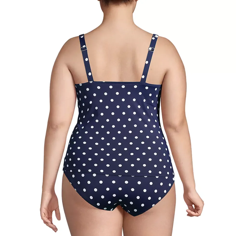 Women's Square Neck Underwire Tankini Swimsuit Top