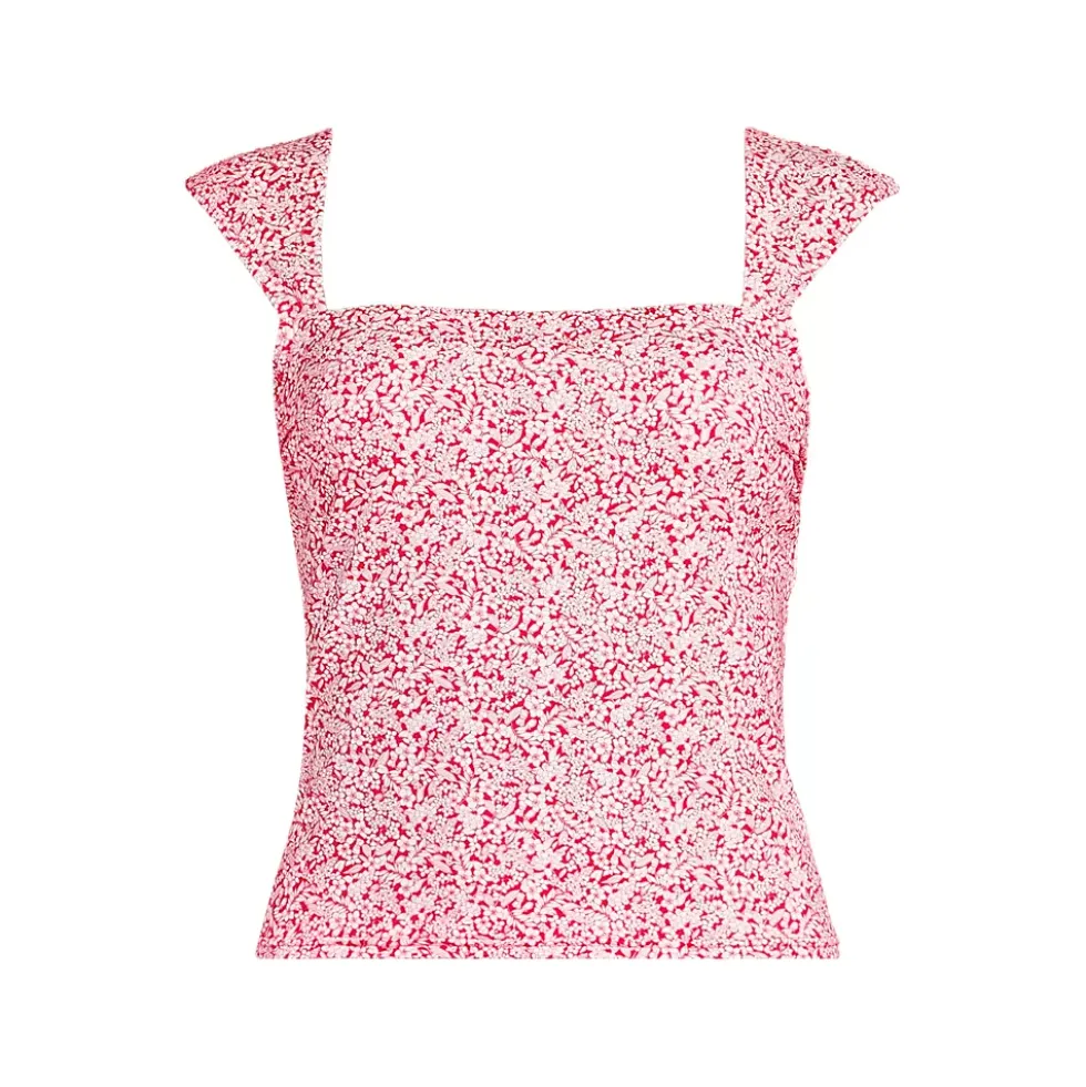 Women's Square Neck Underwire Tankini Top