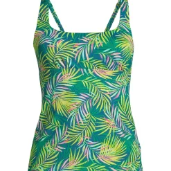 Women's Square Neck Underwire Tankini Swimsuit Top