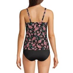 Women's Square Neck Underwire Tankini Swimsuit Top
