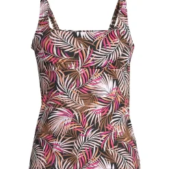 Women's Square Neck Underwire Tankini Swimsuit Top