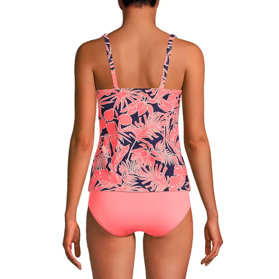 Women's Square Neck Underwire Tankini Swimsuit Top
