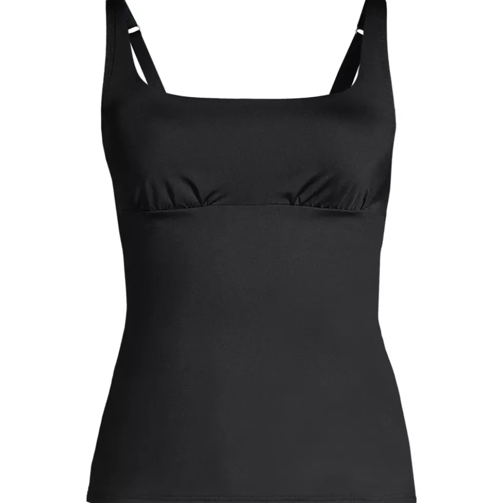 Women's Square Neck Underwire Tankini Swimsuit Top