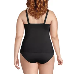 Women's Square Neck Underwire Tankini Swimsuit Top