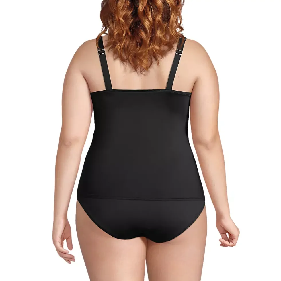 Women's Square Neck Underwire Tankini Swimsuit Top