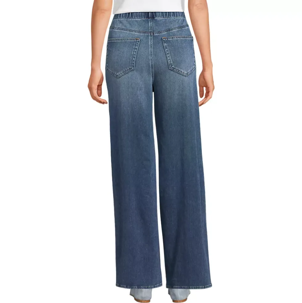 Women's Starfish Denim High Rise Wide Leg Jeans
