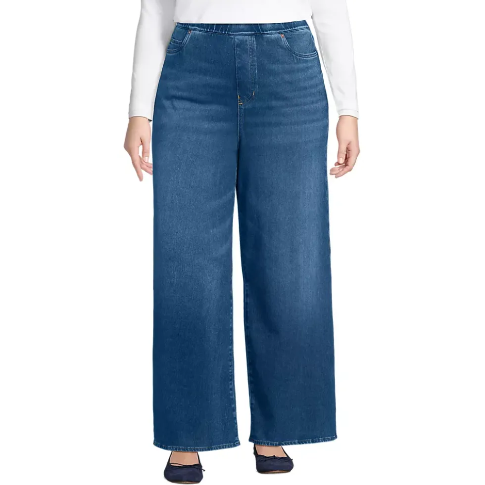 Women's Starfish Denim High Rise Wide Leg Jeans