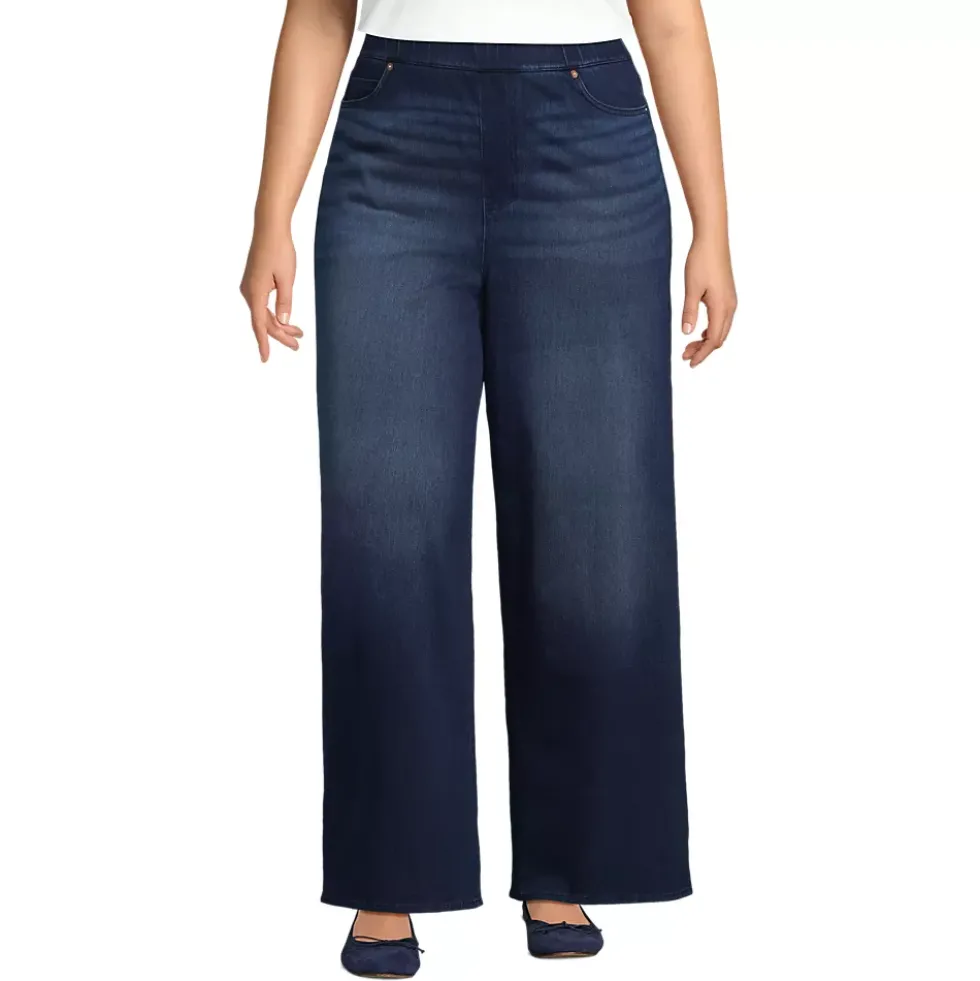 Women's Starfish Denim High Rise Wide Leg Jeans