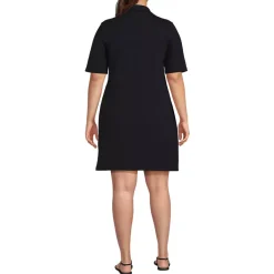 Women's Starfish Elbow Sleeve Polo Dress
