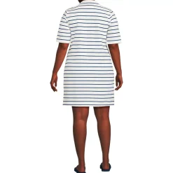 Women's Starfish Elbow Sleeve Polo Dress