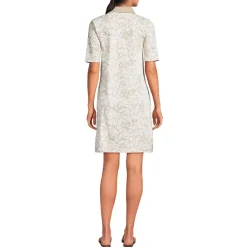 Women's Starfish Elbow Sleeve Polo Dress