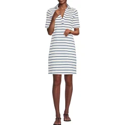 Women's Starfish Elbow Sleeve Polo Dress