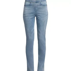 Women's Starfish High Rise Knit Denim Straight Jeans