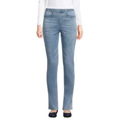 Women's Starfish High Rise Knit Denim Straight Jeans