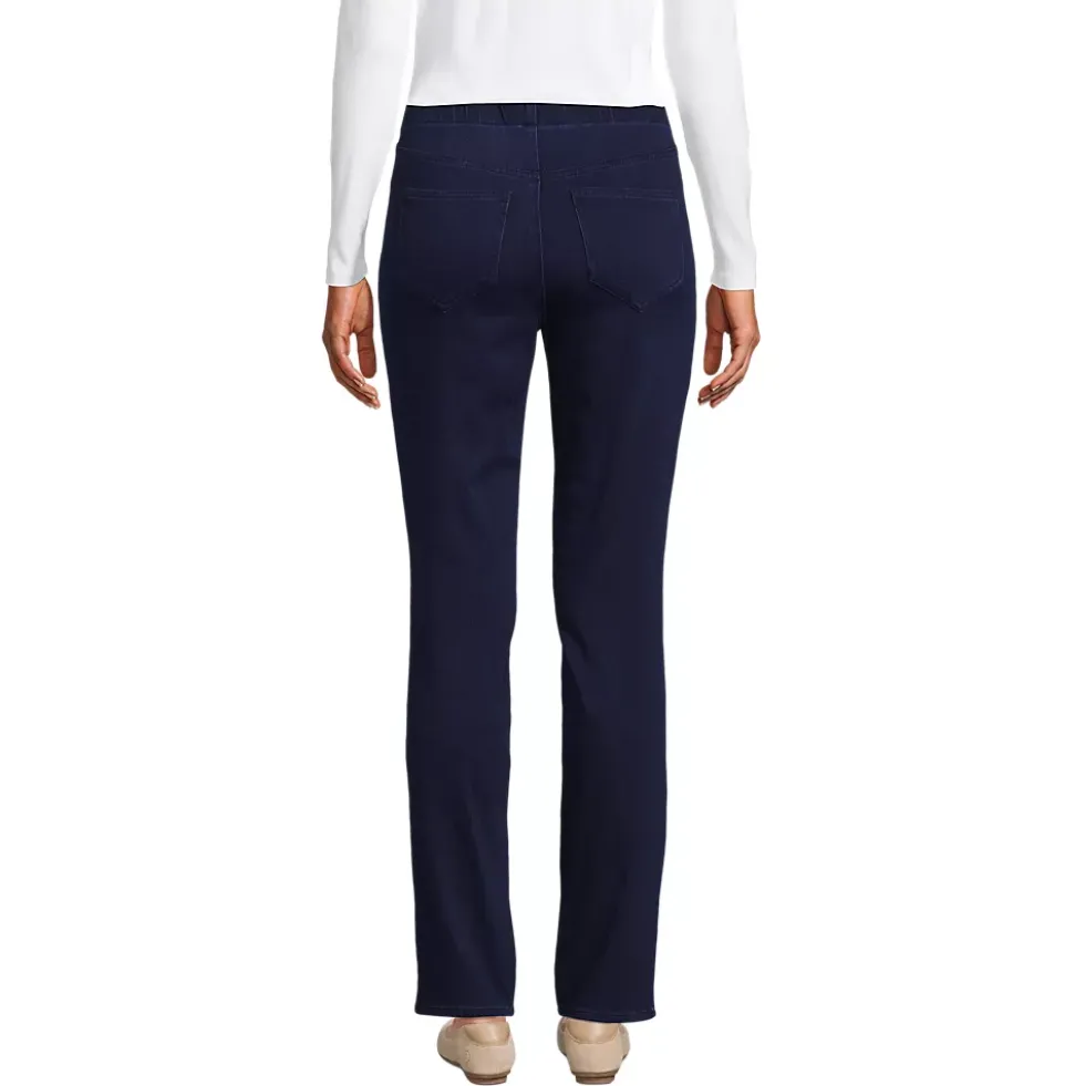 Women's Starfish High Rise Knit Denim Straight Jeans